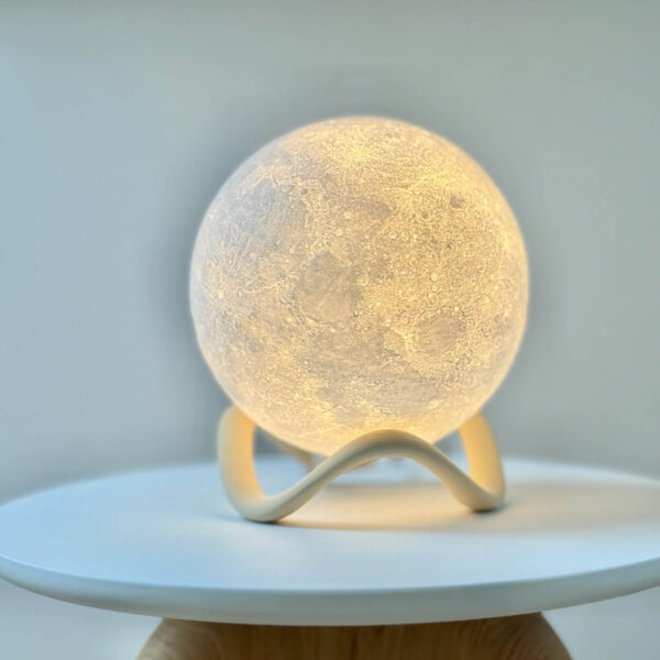 Lampka Luna White Organic Beige - obrazek 2