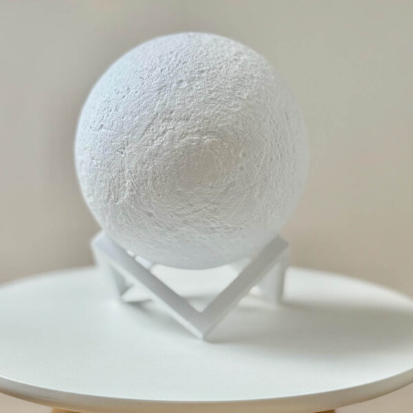 Lampka Luna White Geometric White