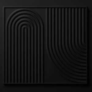 Panel ścienny Boho - Black