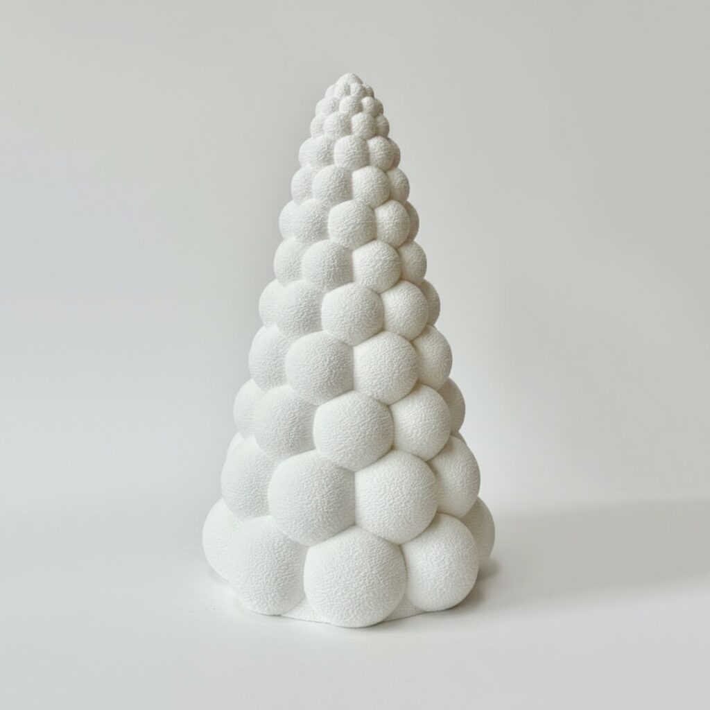 Choina Bombolina 25cm, tea light LED, biała