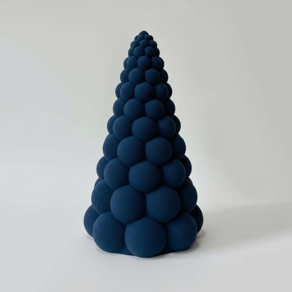 Choina Bombolina 25cm, tea light LED, granatowa