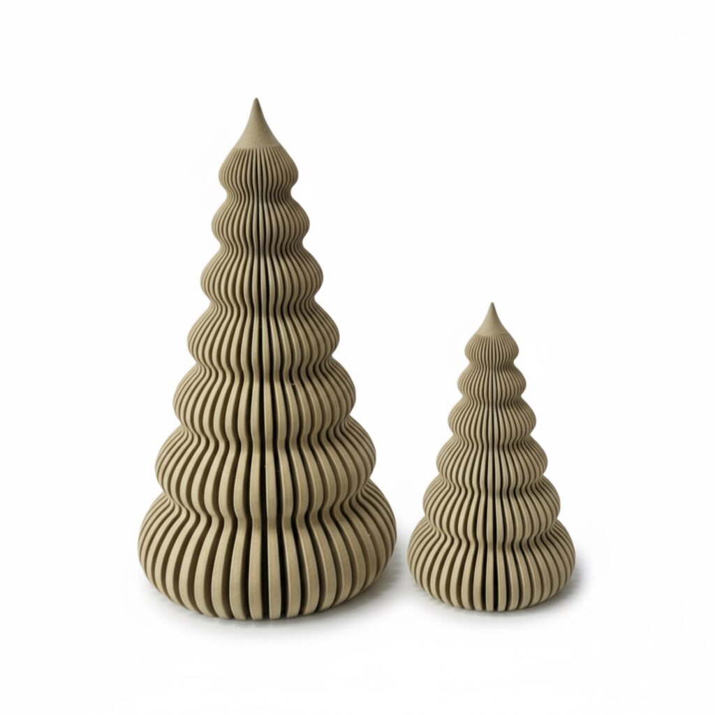 Las choin migoczących LED 25+17cm, wood