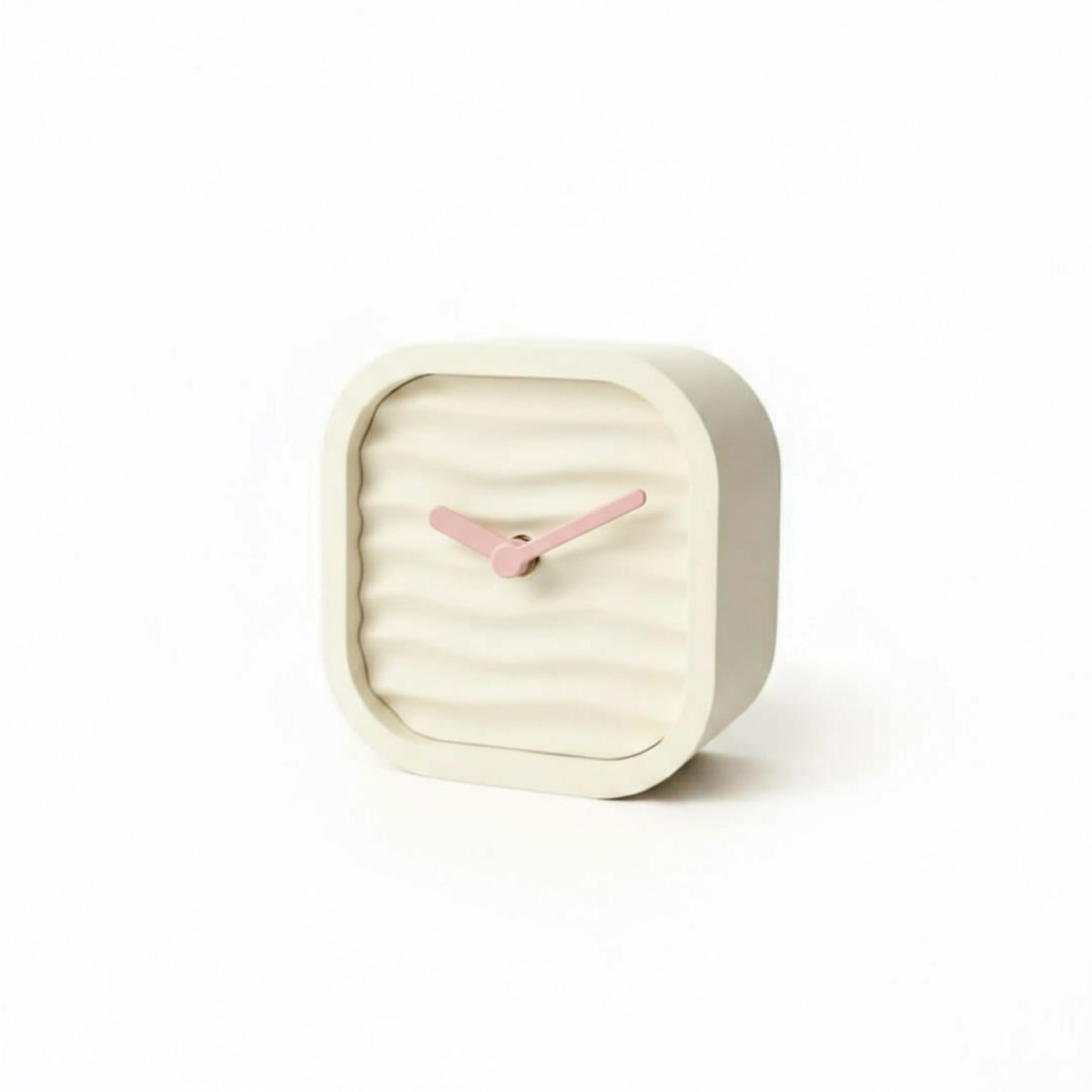 Kloczek - zegar stojący w fale, ivory/pink