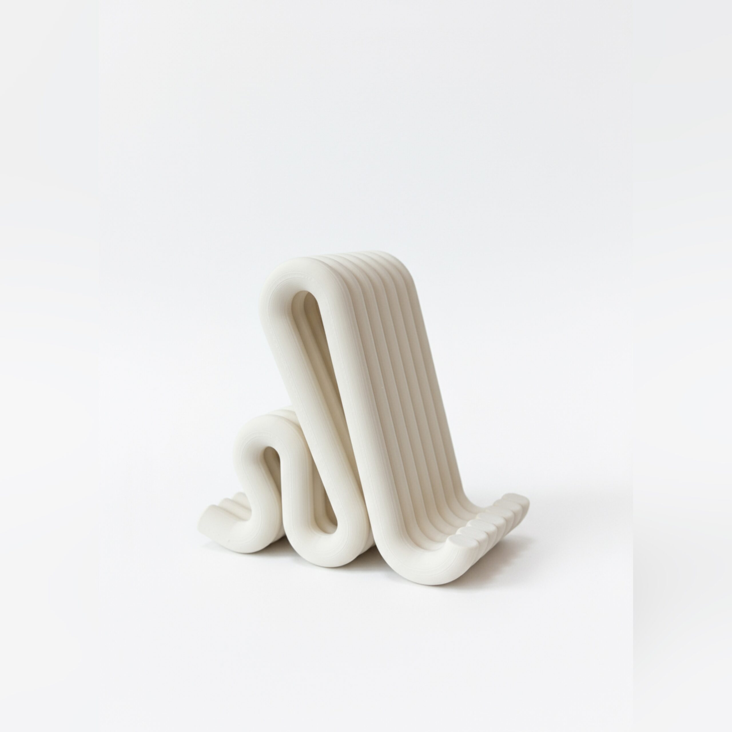 Stojak na telefon Fala - ivory