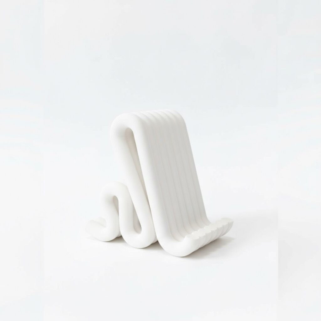 Stojak na telefon Fala - biały