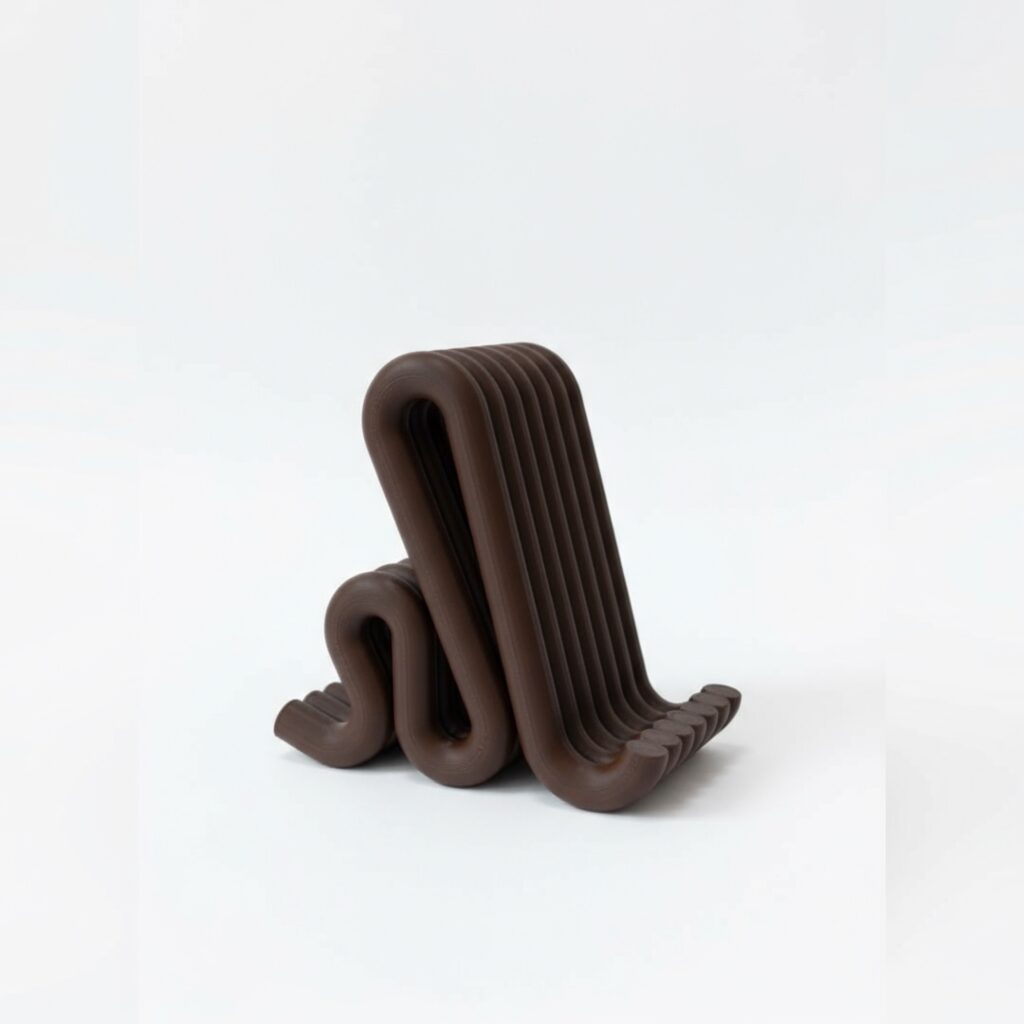 Stojak na telefon Fala - walnut