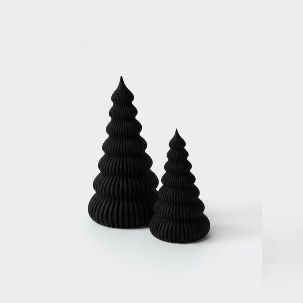 Las choin migoczących LED 25+17cm, czarne