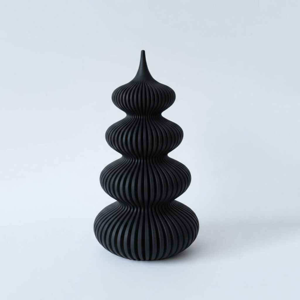 Choina Okrąglina migocząca LED - czarna