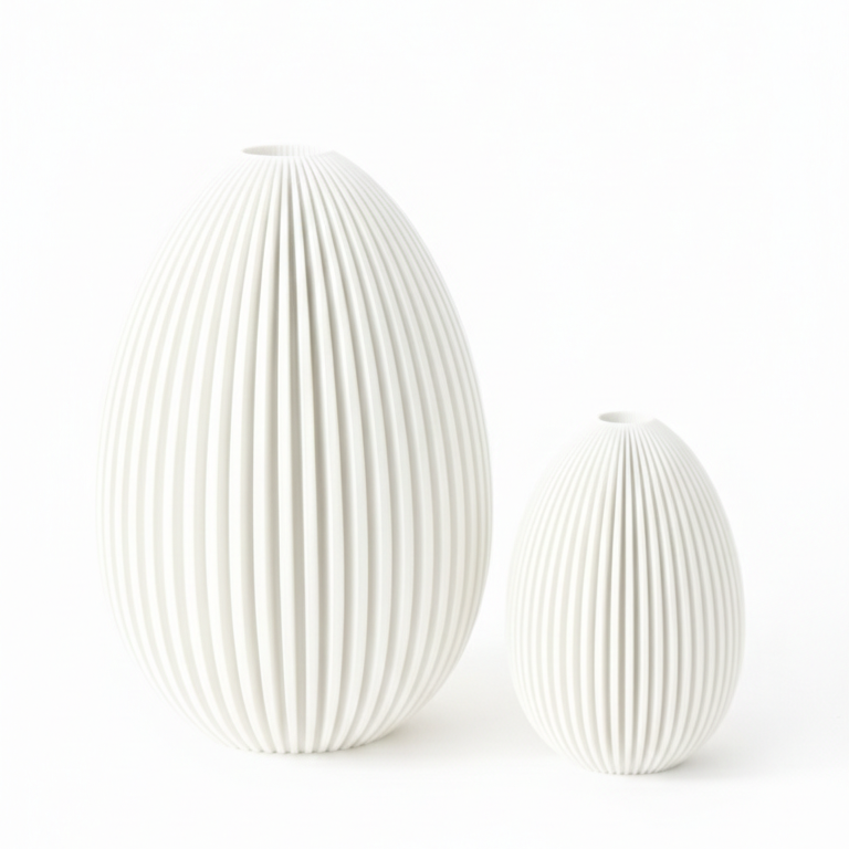 Strusie jaja (22 +13 cm) migoczące (LED), białe