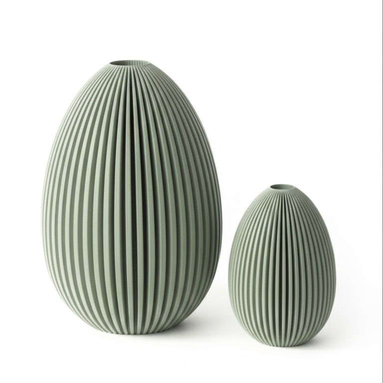 Strusie jaja (22 +13 cm) migoczące (LED), szałwia