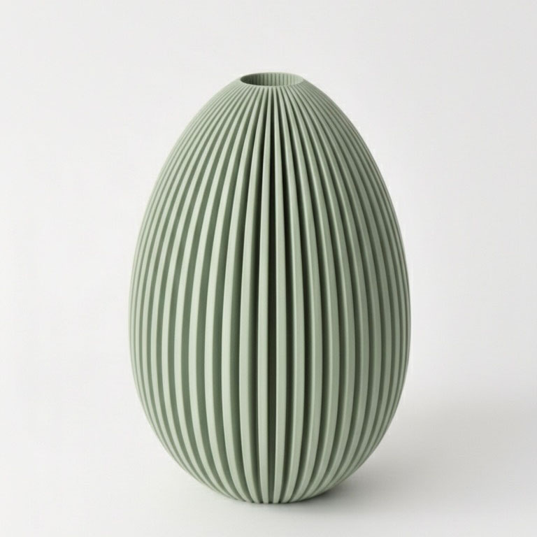 Strusie jajo 22cm migoczące (LED), szałwia