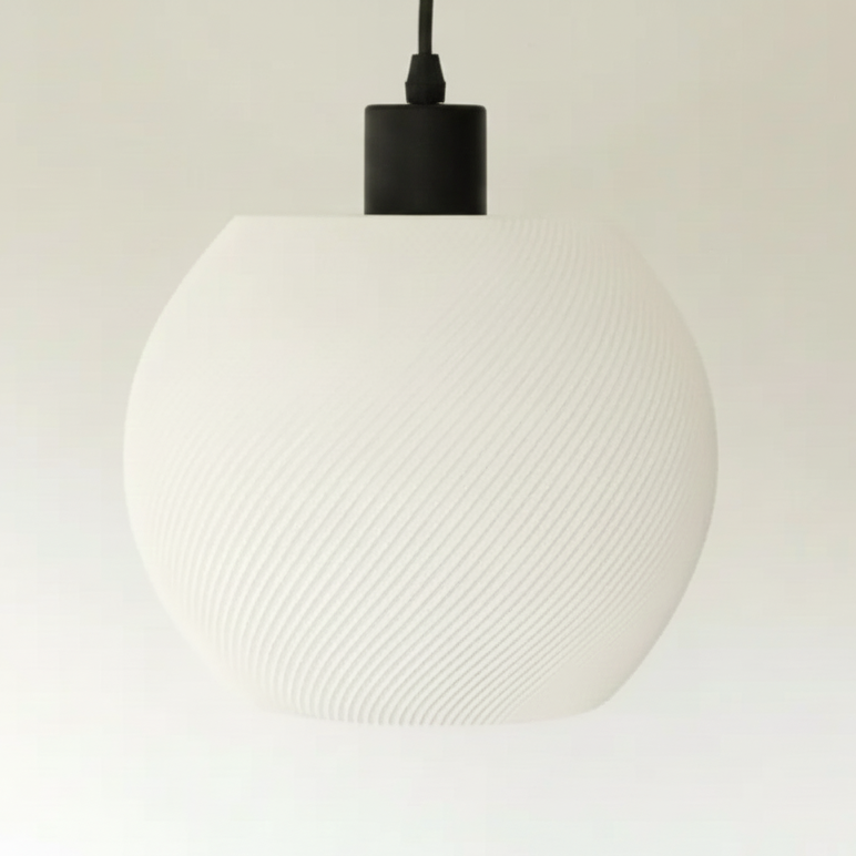 Lampa wisząca Fala biało-czarna