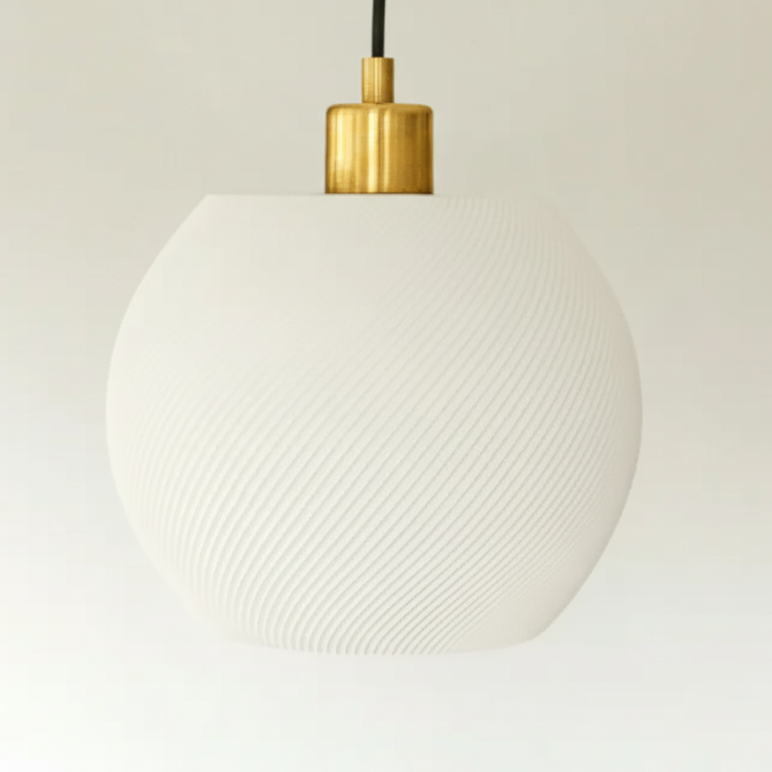 Lampa wisząca Fala biało-złota