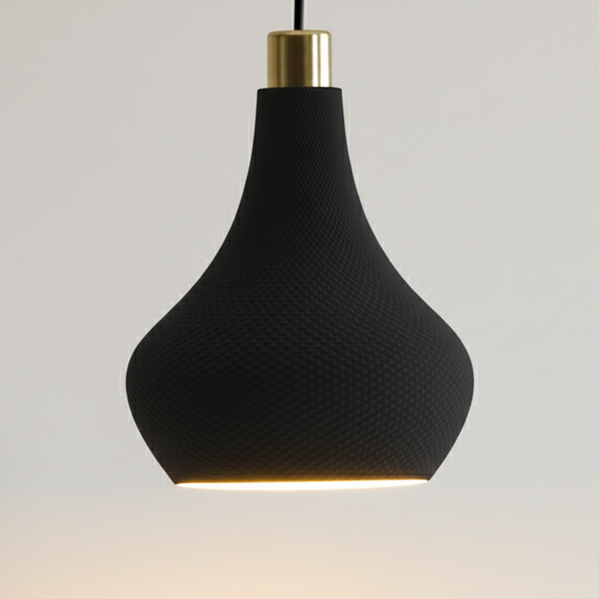 Lampa wisząca Organic czarna-złota - obrazek 2