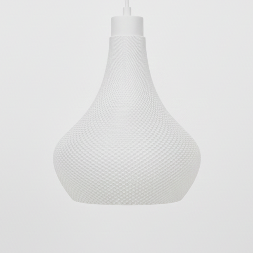 Lampa wisząca Organic biało-biała