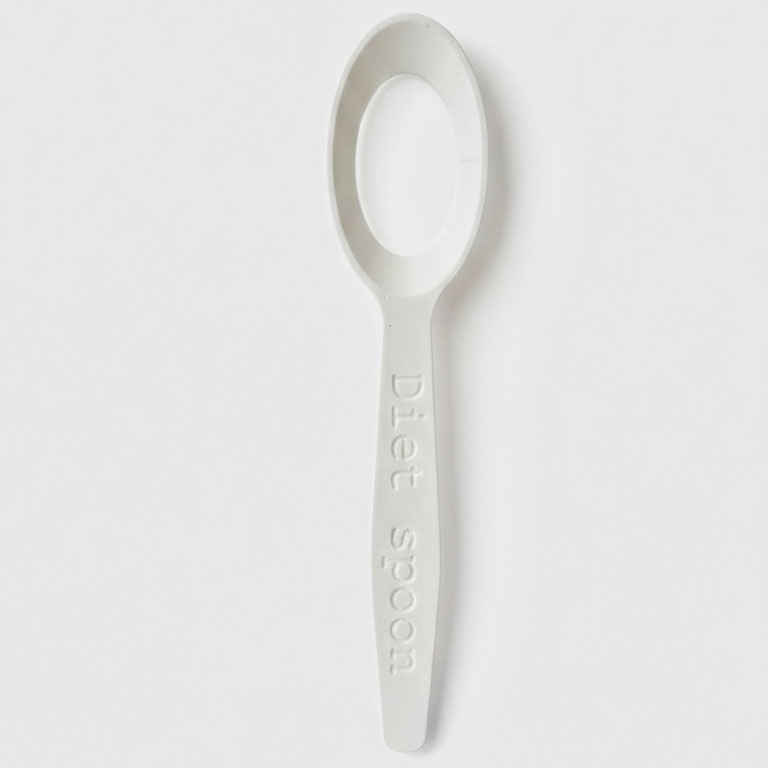 Łyżka dietetyczna "MŻ", biała - obrazek 3