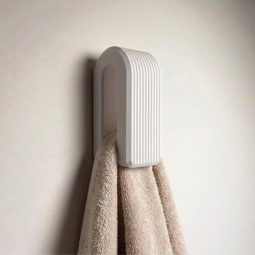 Wieszak grawitacyjny na ręcznik, ivory