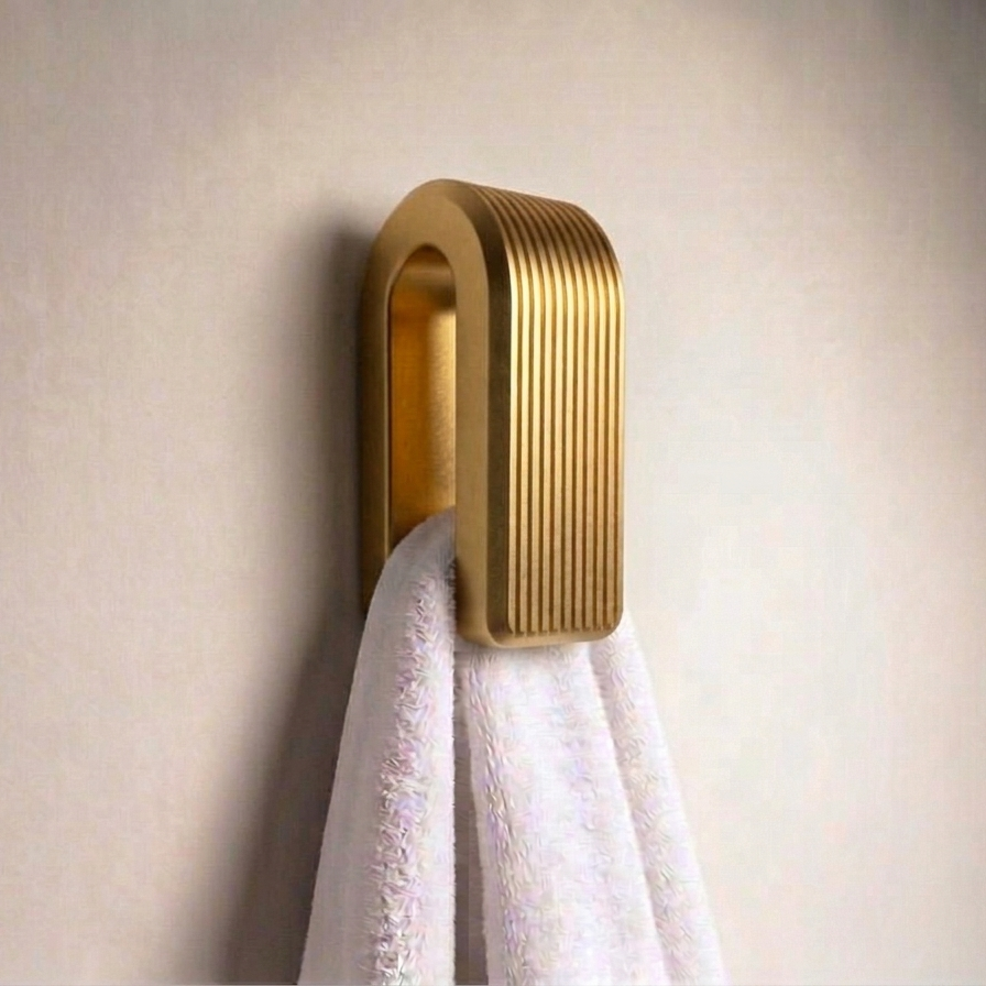 Wieszak grawitacyjny na ręcznik, złoty
