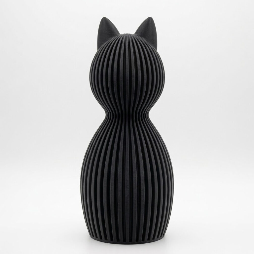 Statua Kotowości, czarna, 25cm